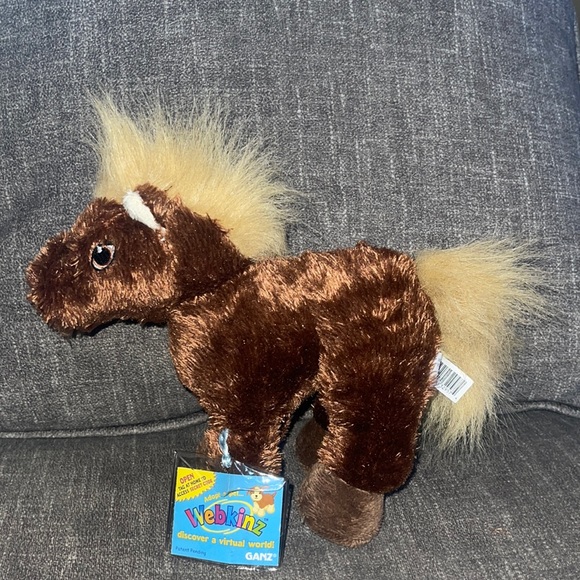 WEBKINZ Ganz HORSE Retired HM103 hang & but Tag No Code plush stuffed animal - Picture 7 of 16
